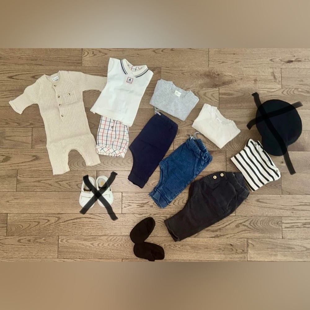 Stylish Baby Clothing Set with shoes - Baby Boy - 0/3 Months